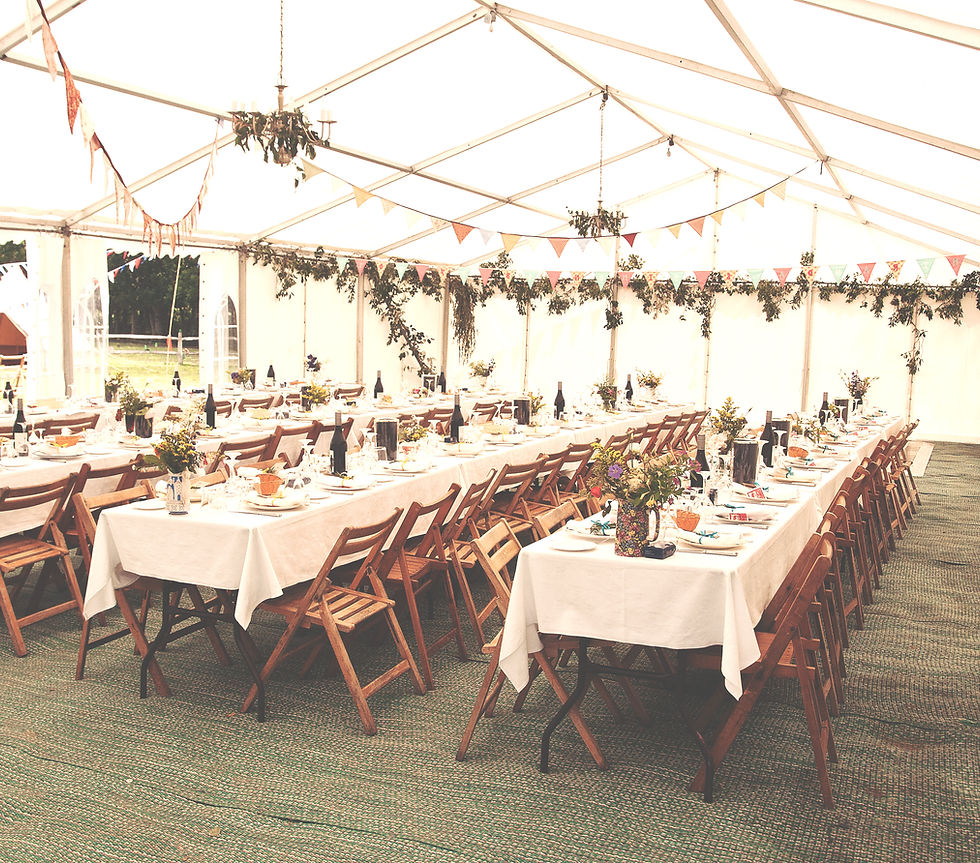 A beautifully arranged celebration setting